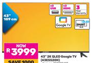 Skyworth 43" 2K QLED Google TV 43E5520H 850030497