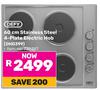 Defy 60cm Stainless Steel 4 Plate Electric Hob DHD399 730387