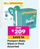 Pampers Baby Wipes (6-Pack Assorted)-Per Pack