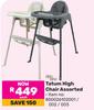 Little One Tatum High Chair Assorted-Each