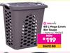 Miss Molly 85Ltr Mega Linen Bin (Taupe)