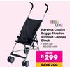 Parents Choice Buggy Stroller Without Canopy (Black)