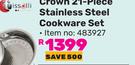 Tissolli Crown 21-Piece Stainless Steel Cookware Set-Per Set