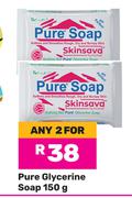 Pure Glycerine Soap-For Any 2 x 150g