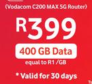 Vodacom C200 Max 5G Router (400GB Data Valid For 30 Days)