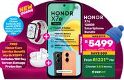 Honor X7e 128GB Smartphone Bundle Incl Vodacom Prepaid Sim & Honor Choice Earbuds X8i & Watch