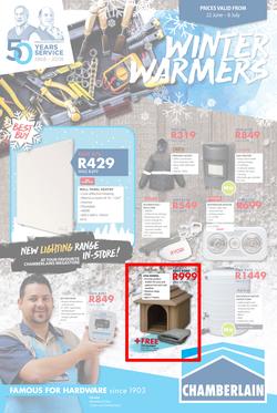 Chamberlains : Winter Warmers (22 June - 8 July 2018), page 1