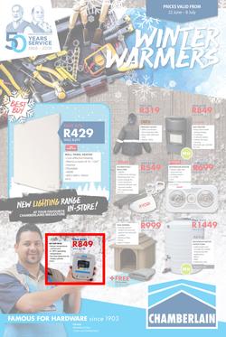 Chamberlains : Winter Warmers (22 June - 8 July 2018), page 1