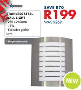 Bright Star Stainless Steel Wall Light-230 x 260mm