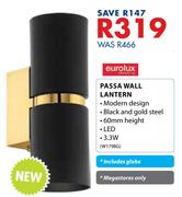 Eurolux Passa Wall Lantern