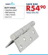 Chamber Value Butt Hinge