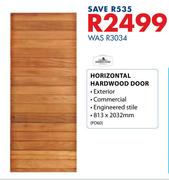 Swartland Horizontal Hardwood Door