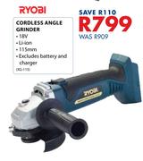 Ryobi Cordless Angle Grinder