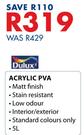 Dulux Acrylic PVA-5Ltr