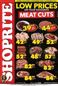 Shoprite KwaZulu-Natal : Low Prices On Your Favourite Meat Cuts (13 November - 10 December 2023)