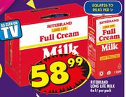 Ritebrand Long Life Milk-6x1Ltr Per Pack