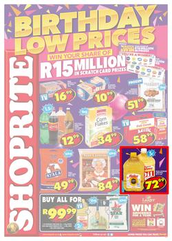 Shoprite KZN : Birthday Low Prices (23 July - 5 Aug 2018), page 1