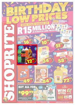 Shoprite KZN : Birthday Low Prices (23 July - 5 Aug 2018), page 1