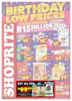 Shoprite KZN : Birthday Low Prices (23 July - 5 Aug 2018), page 1