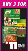 Knorr Packet Soup/Knore Tasty Packet Soup-For Any 3