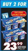 Danone Nutriday Smooth Yoghurt (Excl Double Cream)-2x6x100g Per Pack