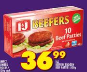 I&J Beefers Frozen Beef Patties-500g