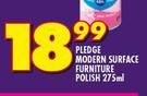 Pledge Modern Surface Furniture Polish-275ml