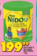 Nestle Nido 3+ Pre School Milk Powder-1.8kg