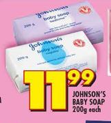 Johnson's Baby Soap 200g-Each