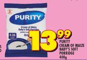 Purity Creram Of Maize Baby's Soft Porridge-400g