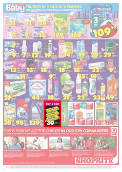 Shoprite KZN : Birthday Low Prices (23 July - 5 Aug 2018), page 3