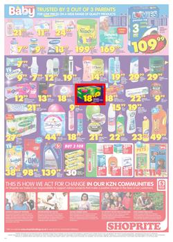 Shoprite KZN : Birthday Low Prices (23 July - 5 Aug 2018), page 3