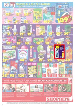 Shoprite KZN : Birthday Low Prices (23 July - 5 Aug 2018), page 3