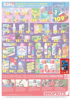 Shoprite KZN : Birthday Low Prices (23 July - 5 Aug 2018), page 3