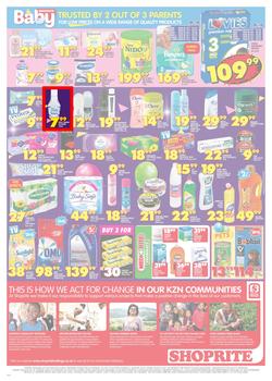 Shoprite KZN : Birthday Low Prices (23 July - 5 Aug 2018), page 3