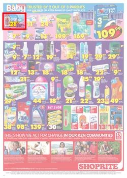 Shoprite KZN : Birthday Low Prices (23 July - 5 Aug 2018), page 3