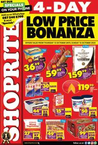 Shoprite KwaZulu-Natal : Low Price Bonanza (12 October - 15 October 2023)