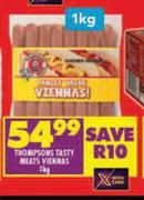 Thompsons Tasty Meats Viennas-1Kg