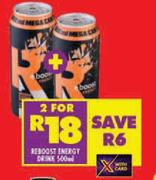 Reboost Energy Drink-For 2 x 500ml