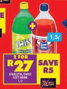 Sparlett/Twist Soft Drink-For 2 x 1.5L