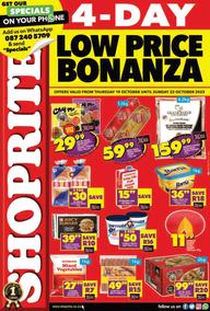 Shoprite KwaZulu-Natal : Low Price Bonanza (19 October - 22 October 2023)
