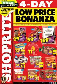 Shoprite KwaZulu-Natal : Low Price Bonanza (26 October - 29 October 2023 )