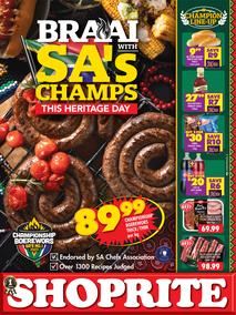 Shoprite KwaZulu-Natal : Braai With SA's Champs This Heritage Day (18 September - 8 October 2023)
