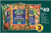Top Crop Mixed Vegetables/Jozi Style Vegetable Mix/Calfornia Mix Vegetables-3X1Kg