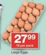 Large Eggs-18's Per Pack