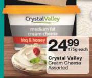 Crystal Valley Cream Cheese-175g Each