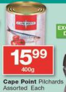 Cape Point Pilchards-400g Each