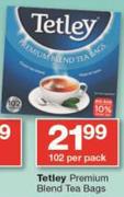 Tetley Premium Blend Tea Bags-102's Per Pack