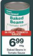 House Brand Baked Beans In Tomato Sauce-410g
