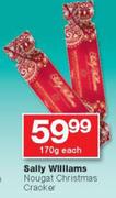 Sally Willams Nougat Christmas Cracker-170g Each